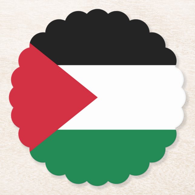 Staten Palestina land flagga Underlägg Papper (Framsida)