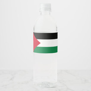 Staten Palestina land flagga Vattenflaskor Etikett