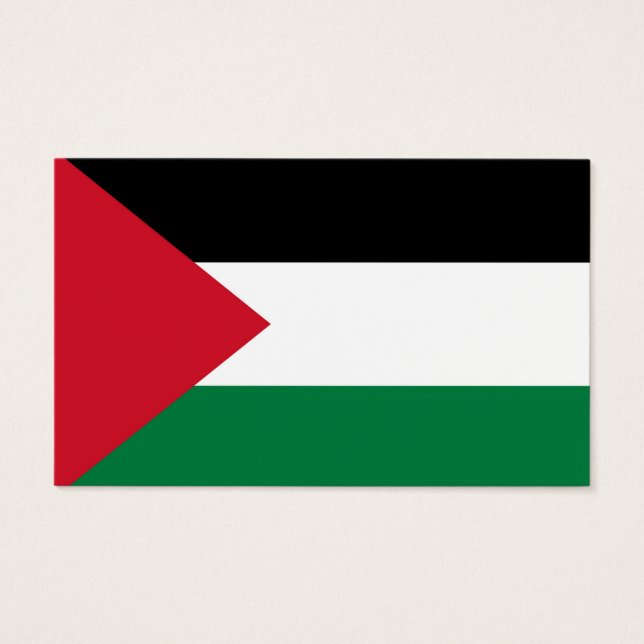 Staten Palestina land flagga Visitkort (Framsida)