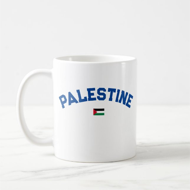 Staten Palestina Varsity College Universiteten Sty Kaffemugg (Vänster)