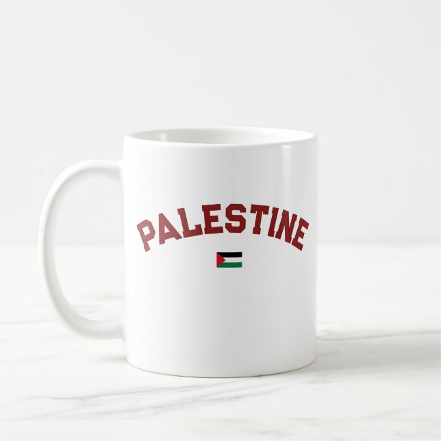 Staten Palestina Varsity College Universiteten Sty Kaffemugg (Vänster)
