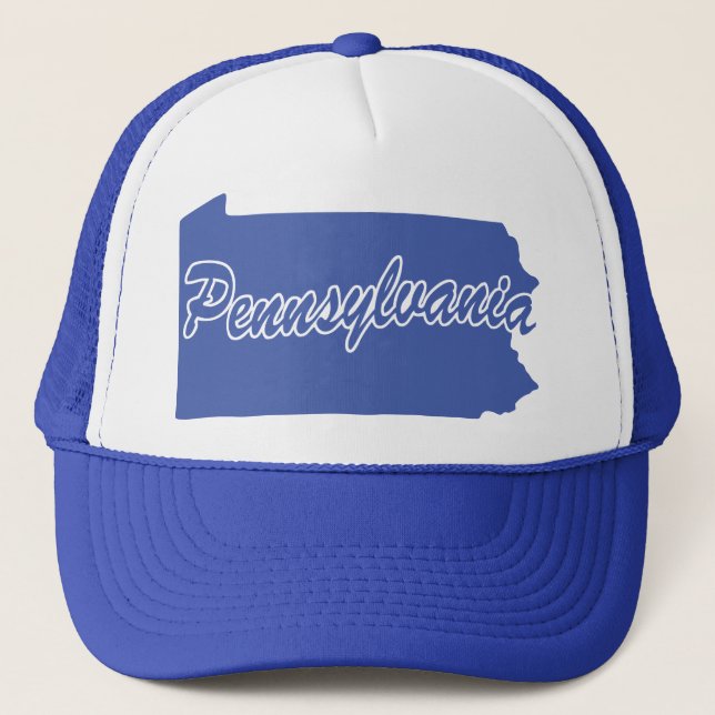 Staten Pennsylvania Shape Truckerkeps (Framsida)