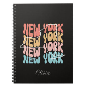 Staten Retro New York - Personlig Anteckningsbok