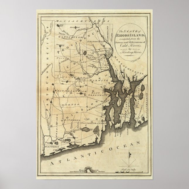 Staten Rhode island Poster (Framsidan)