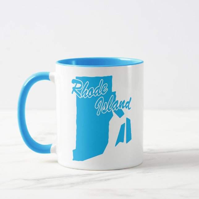 Staten Rhode island Shape Mugg (Vänster)