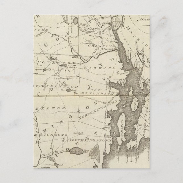 Staten Rhode island Vykort (Framsida)