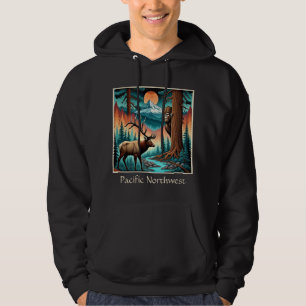 Staten Sasquatch och Elk WA Hoodie