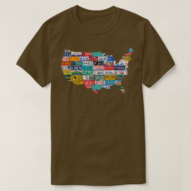 Staten Tallrikar Förenta staterna T Shirt (Design framsida)
