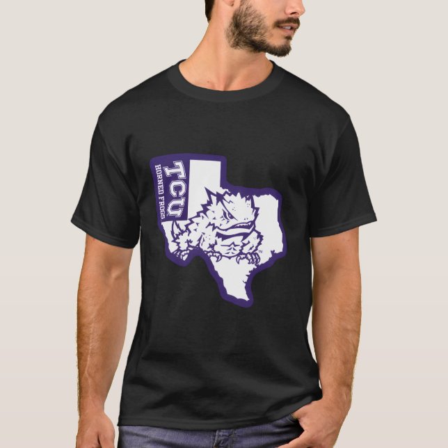 Staten Tcu Horned Frogs T Shirt (Framsida)
