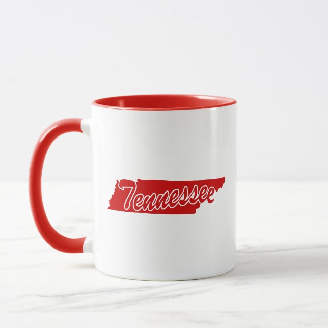 Staten Tennessee Shape Red Mugg (Vänster)