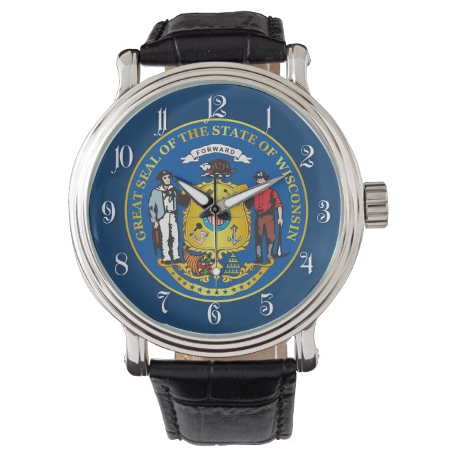Staten Wisconsin-sälen Armbandsur (Framsida)