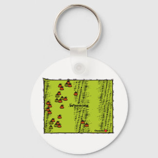 Staten Wyoming Nyckelring