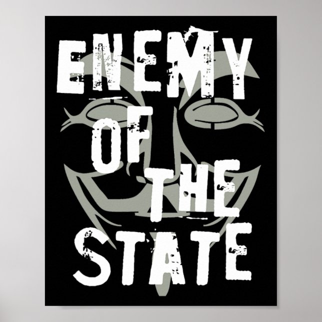 Statens fiende av anonym #resist poster (Framsidan)