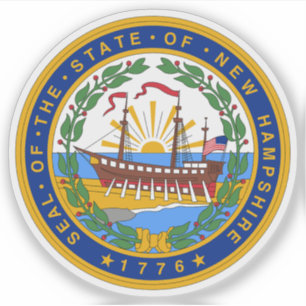 Statens försegling i New Hampshire Klistermärken