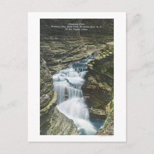 Statens parkutsikt över Diamond Falls Vykort (Framsida)