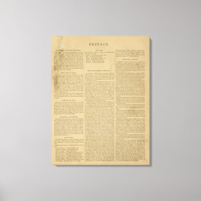 Statens prefektatlas canvastryck (Framsida)