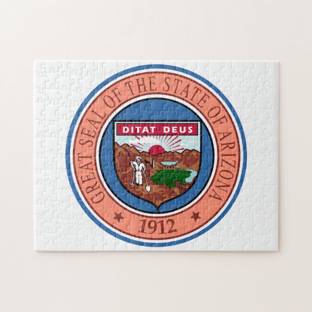 Statens sigill i Arizona. Pussel (Horisontell)