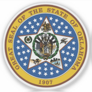 Statens stämpel i Oklahoma Klistermärken