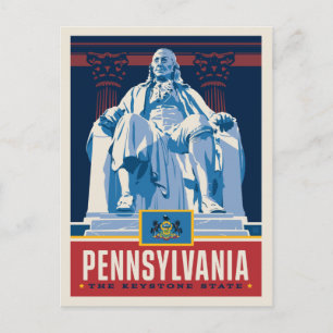 Statens stolthet Pennsylvania Vykort