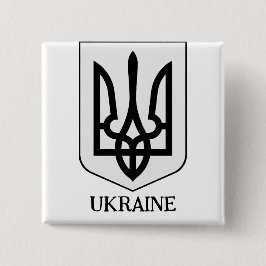 Statens vapen för Ukraina Minimalistisk konst Knapp
