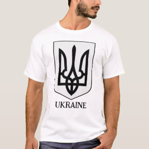 Statens vapen för Ukraina Minimalistisk konst T Shirt