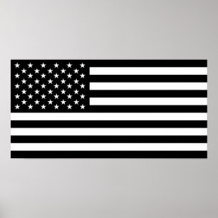 stater america svarta flagga usa-symbol poster