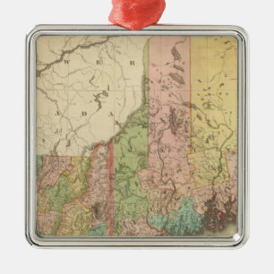 Stater av Maine, New Hampshire, Vermont Julgransprydnad Metall