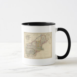 Stater av Maine, New Hampshire, Vermont Mugg