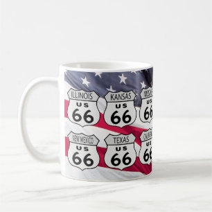 Stater för rutt 66 kaffemugg