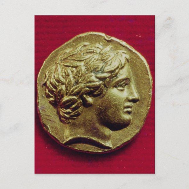 Stater från Philip II Kung i Makedonien Vykort (Framsida)