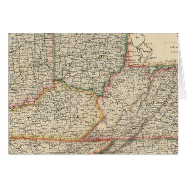 Stater i Delaware och Maryland Hälsningskort (Framsidan Horizontal)