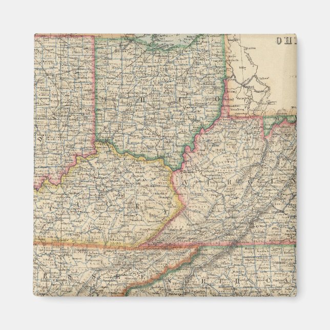 Stater i Delaware och Maryland Magnet (Framsidan)