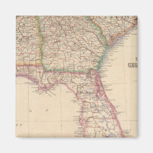 Stater i South Carolina, Georgia och Alabama Magnet