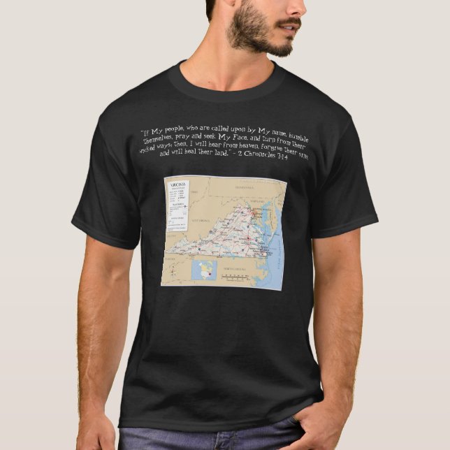 Stater, provinser och territorier - Virginia T Shirt (Framsida)