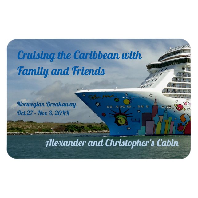 Stateroom dörrmarkör för maxgräns ut bow-Anpassnin Magnet (Horisontell)