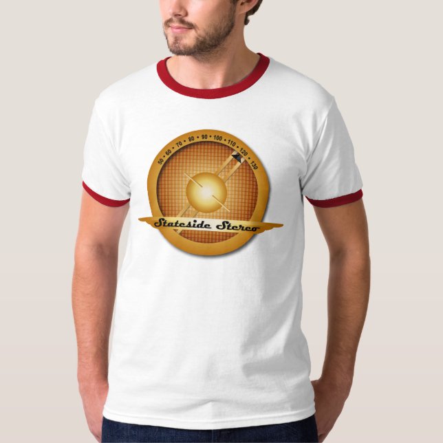 Stateside stereo- manar skjorta t-shirt (Framsida)