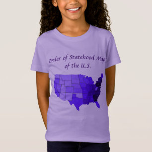 Statethusorden Karta i USA, tullskjortor T Shirt