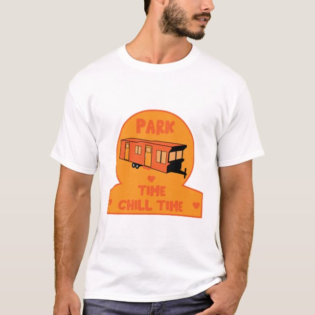 Static Caravan Home Gift T Shirt (Framsida)
