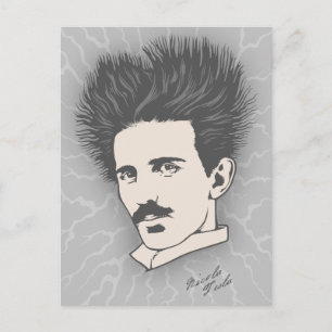Static Tesla Vykort