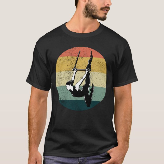 Static Trapeze Artist Circus Gymnastics Gymnast T Shirt (Framsida)