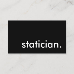 statiker. visitkort