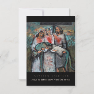 Station 13, Jesus nerdragen, Prayer Card