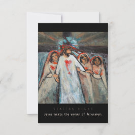 Station åtta, Jesus möter kvinnor, Prayer Card