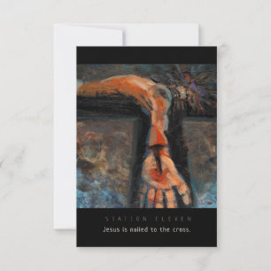 Station Elva, Jesus är spikad, Prayer Card