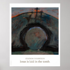 Station fjorton: Jesus ligger i grav. Poster