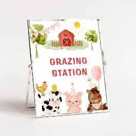 Station födelsedag för rödbarnyard poster