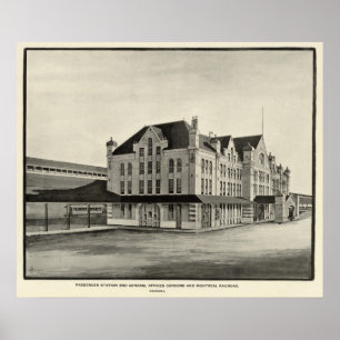 Station, harmoni & Montreal järnväg, harmoni Poster