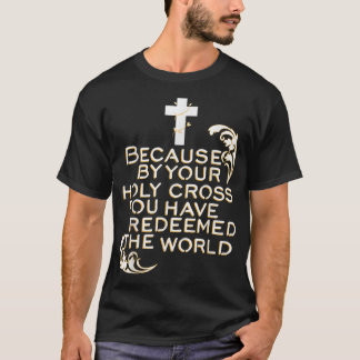 Station i Kor Jesus Heliga Lent Påsk T Shirt