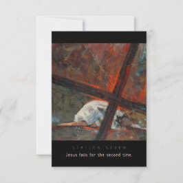 Station Seven, Jesus faller nummer 2, Prayer Card
