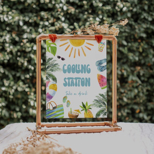 Station-signalen för kylning av bassäng Party Poster (Skapare uppladdad)